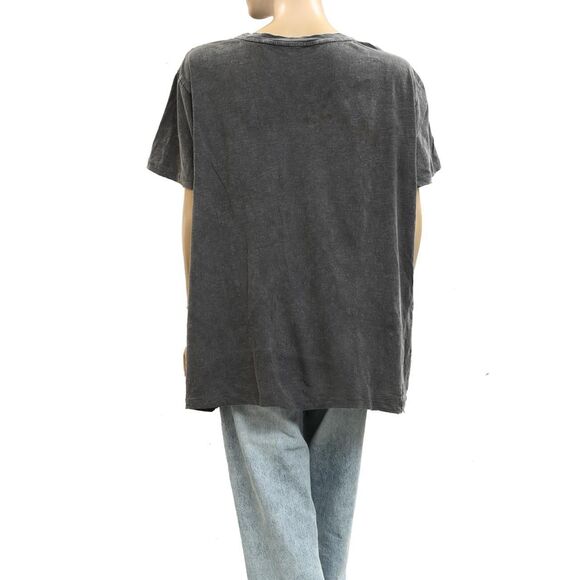 Magnolia Pearl Love Star Patchwork Tunic Tee Top Oversized Vintage O|S 278479 - Picture 4 of 7